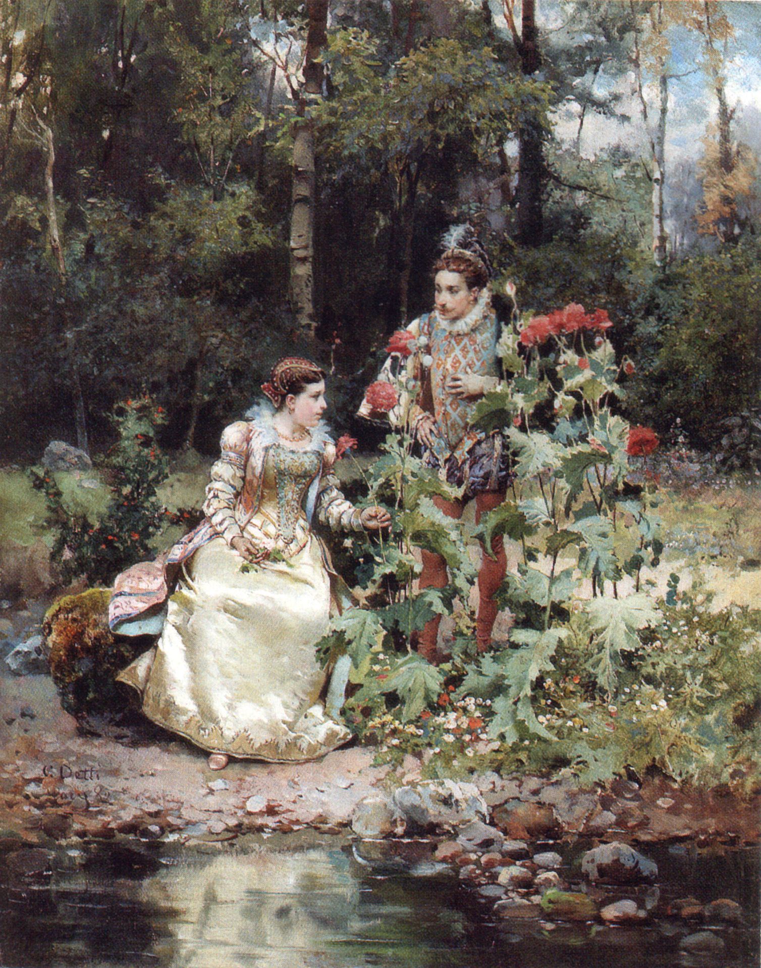 In The Garden by Cesare Detti